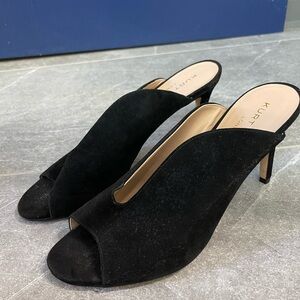 Kurt Geiger London Black Mule Heels, Suede, Size EU39